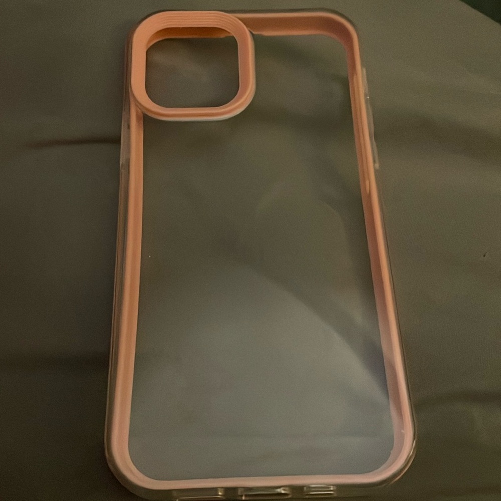 Pink Clear IPhone 12 Case